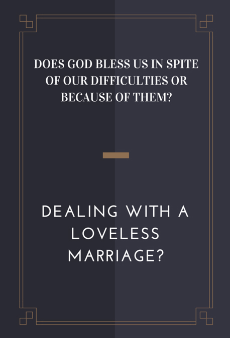 staying in a loveless marriage